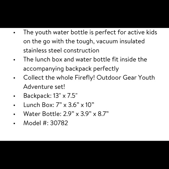 💜Firefly!Outdoor Gear Youth Adventure Backpack - Picture 16 of 16